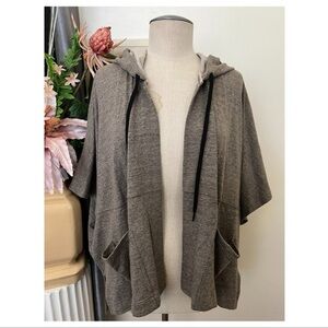 B1-- NWT brownish BILLABONG women's open hooded casual cover up jacket S/M